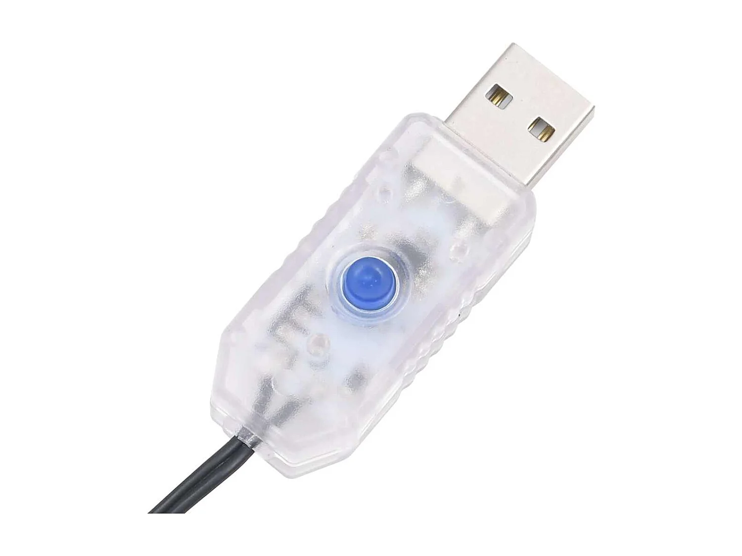 Albero di Natale a LED con pali 220 LED bianco caldo 180 cm