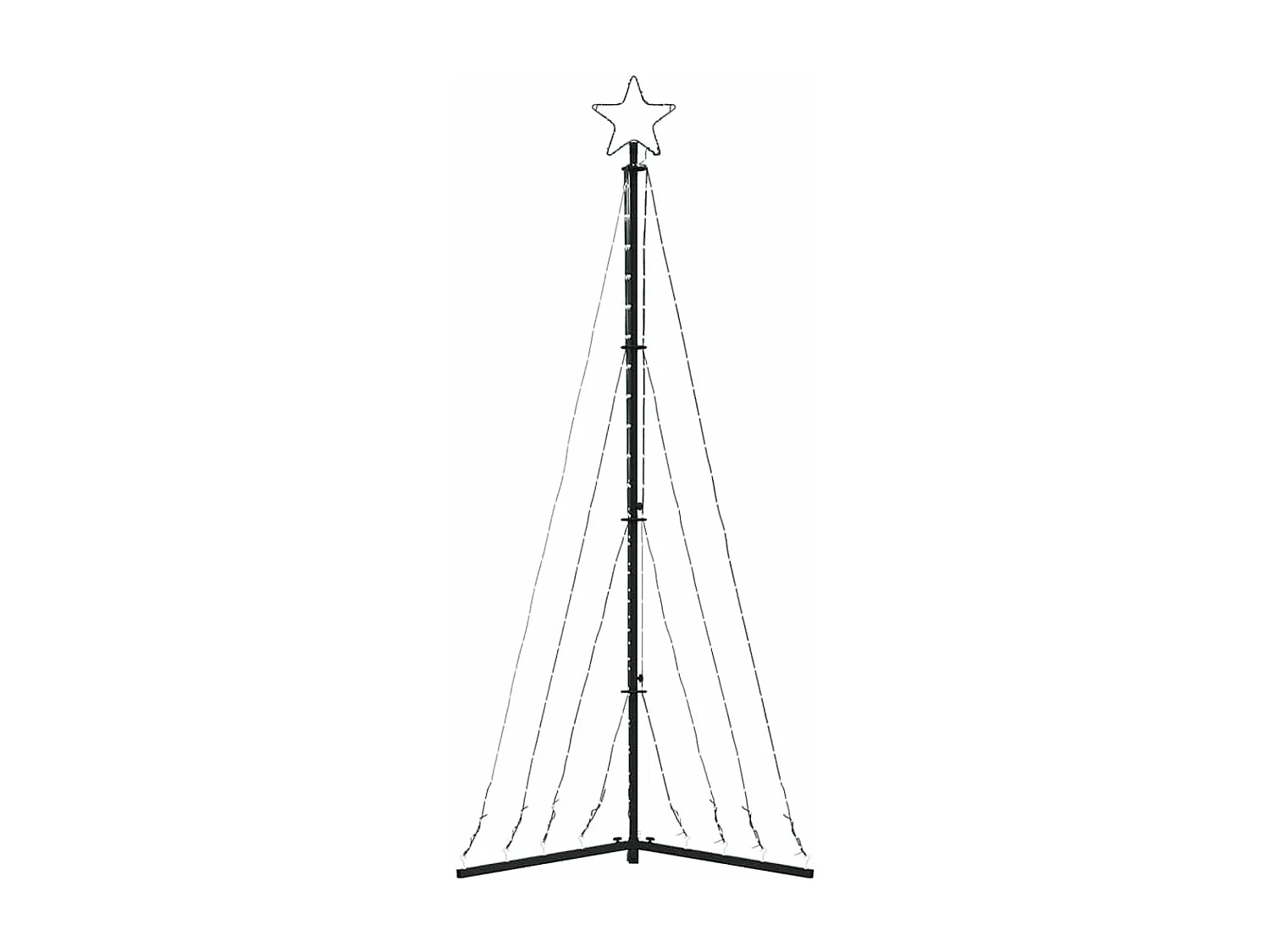 LED kerstboom 339 LED's koud wit 187 cm