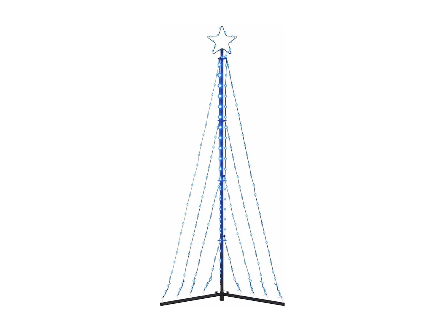 LED kerstboom 339 LED's koud wit 187 cm