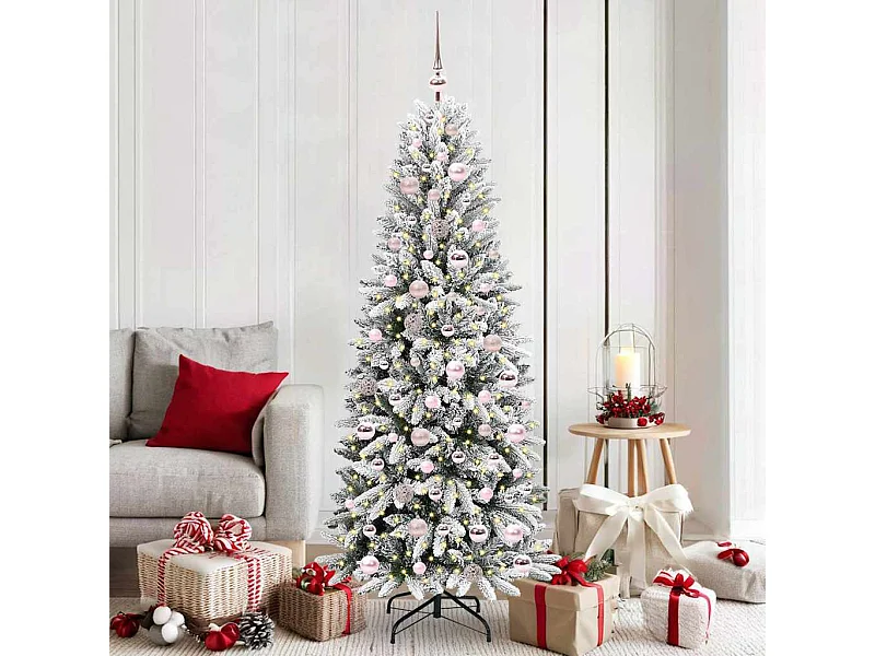 Sapin de Noël artificiel avec 300 LED Blanc 73 x 73 x 180 cm