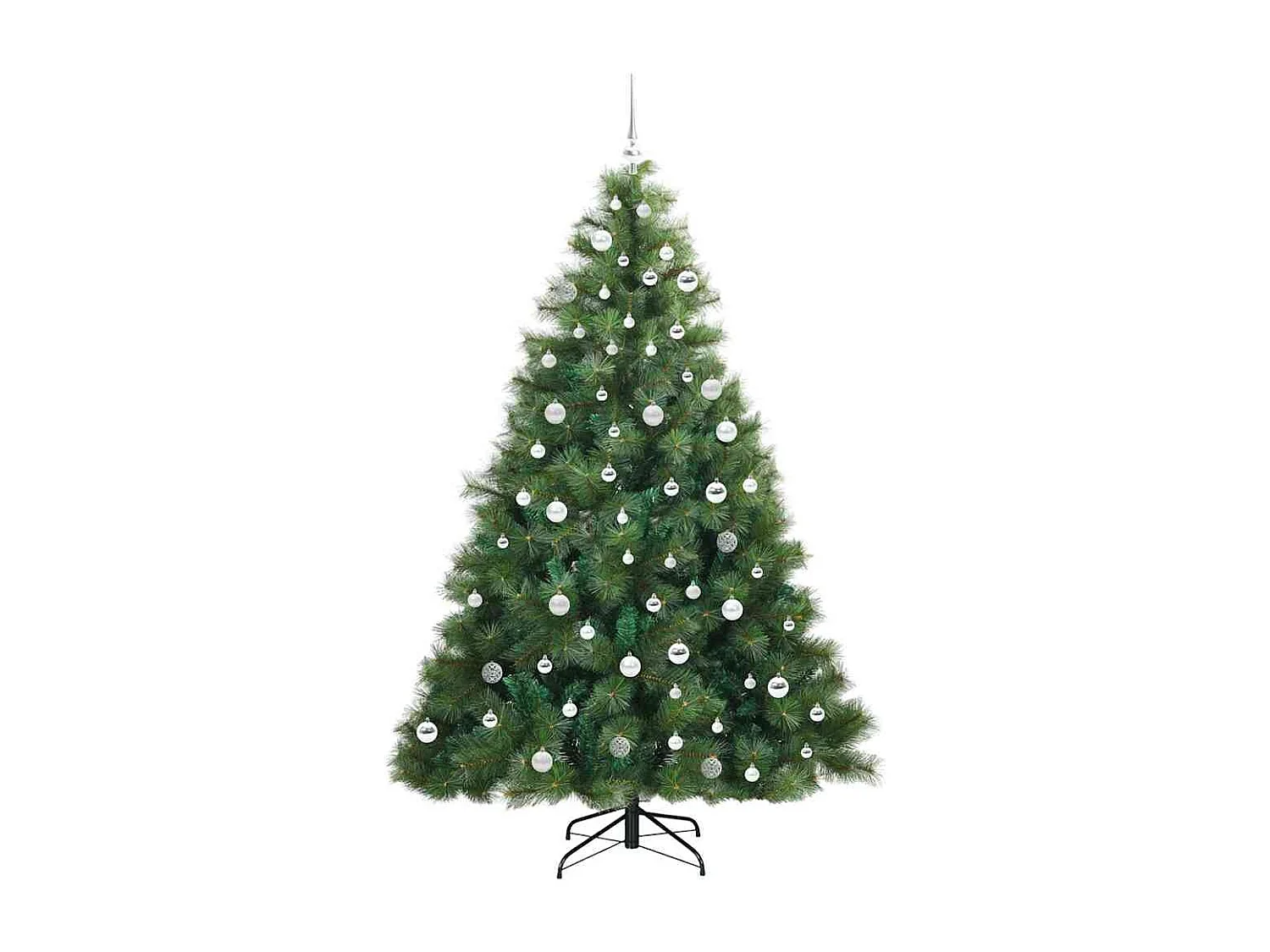 Sapin de Noël artificiel avec 300 LED Vert 210 cm PE et PVC