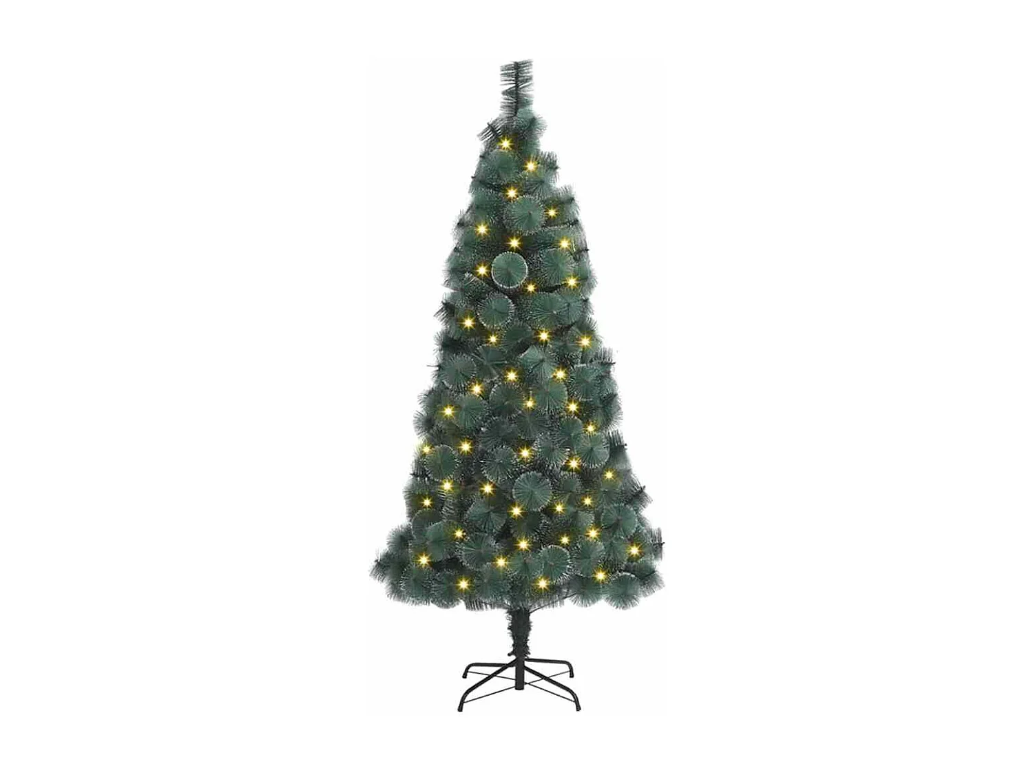 Albero di Natale artificiale preilluminato verde 180 cm PET