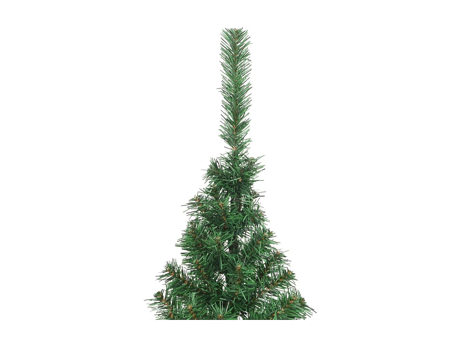 Sapin de Noël artificiel moitié avec support vert 240 cm PVC