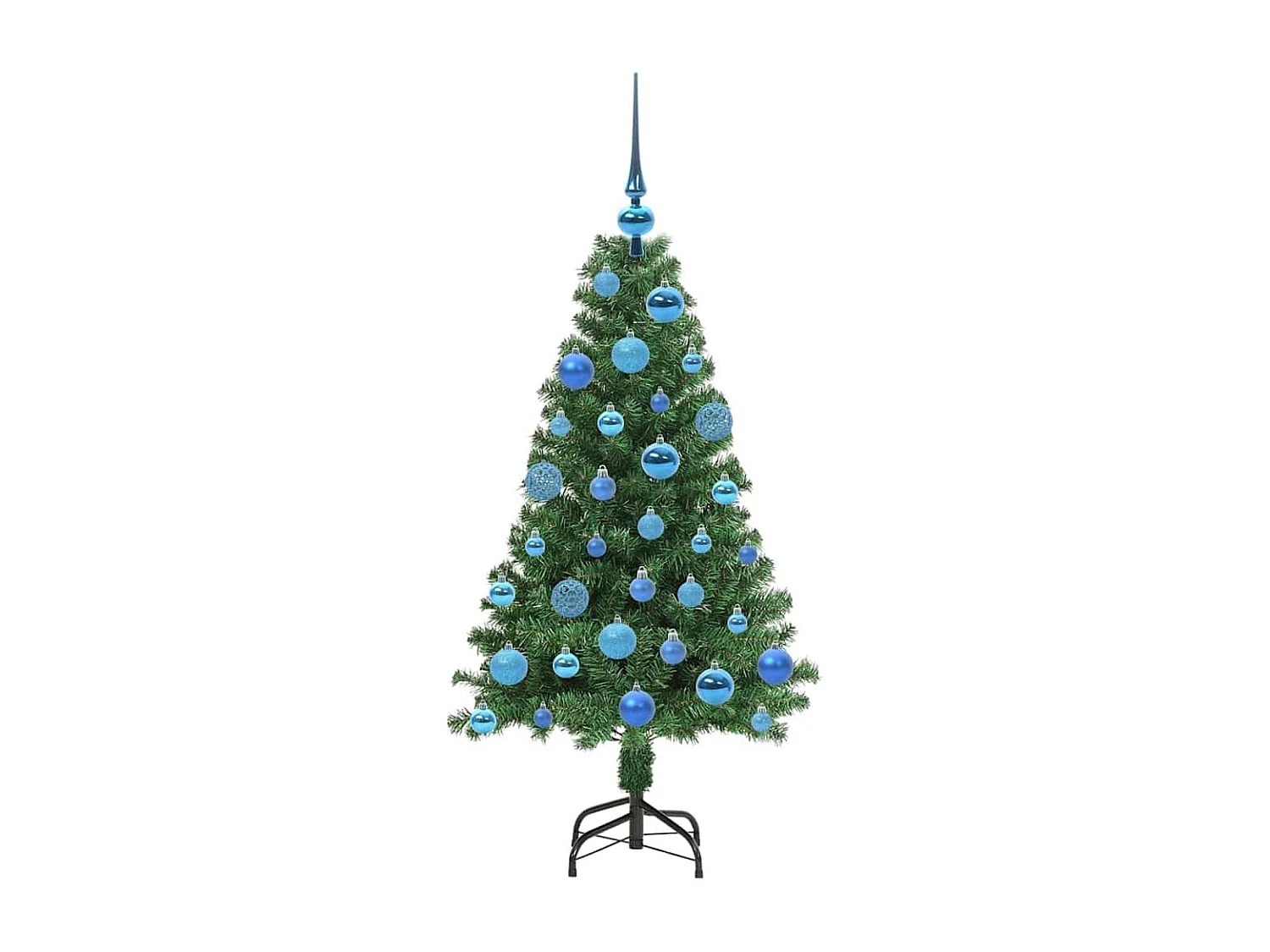 Künstlicher Weihnachtsbaum Grün 120 cm PVC, Stahl und Kunststoff
