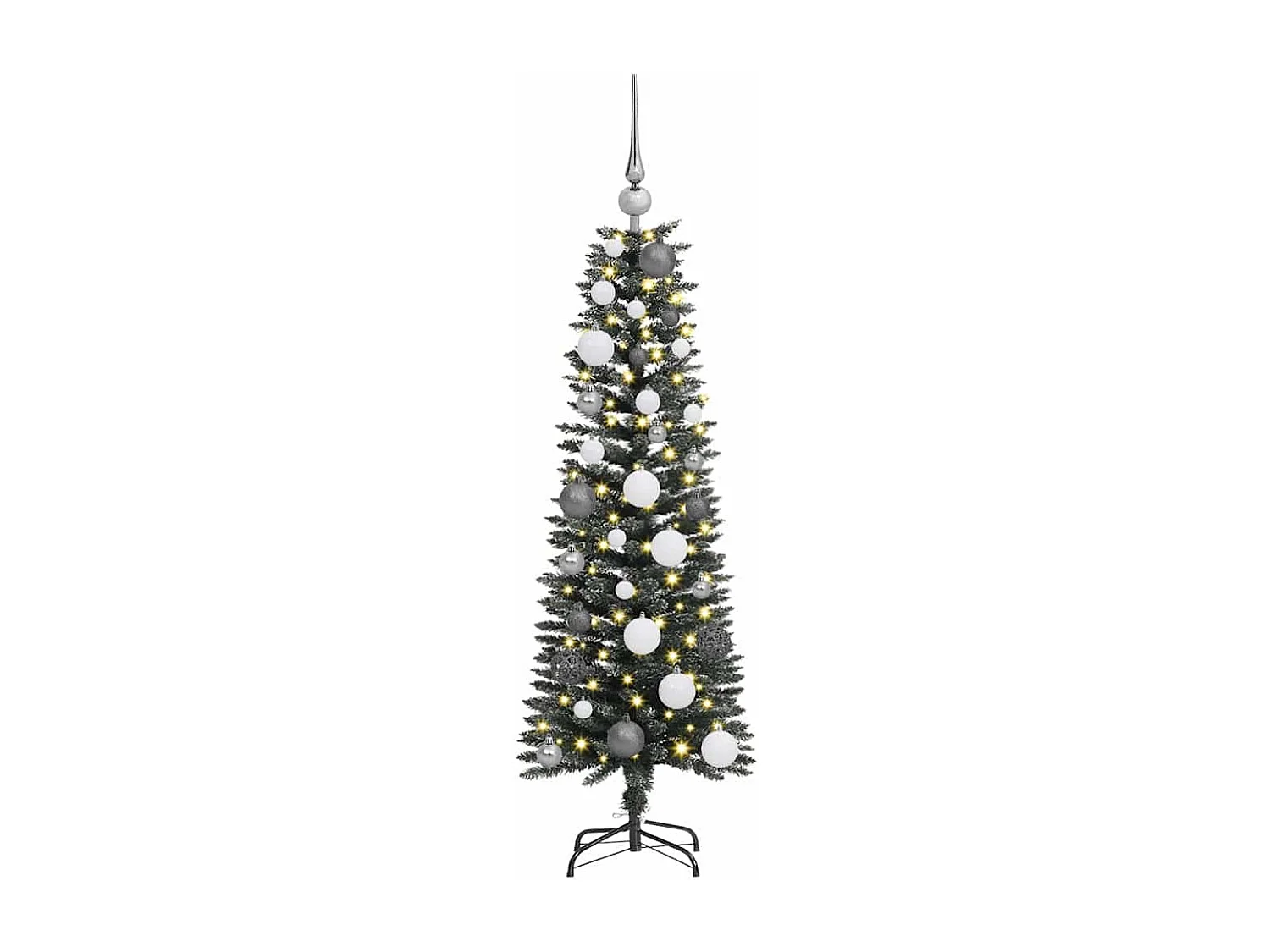 Sapin de Noël artificiel avec 150 LED Vert 40,5 x 40,5 x 120 cm