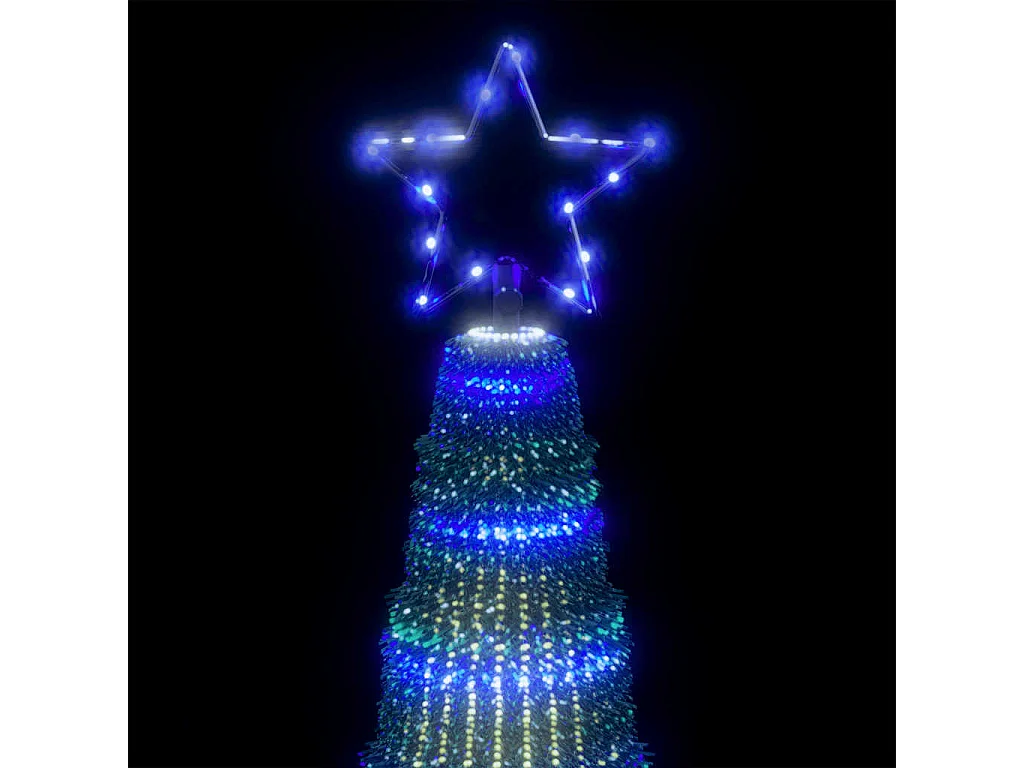 Sapin de Noël à LED 475 LED bleu 247 cm