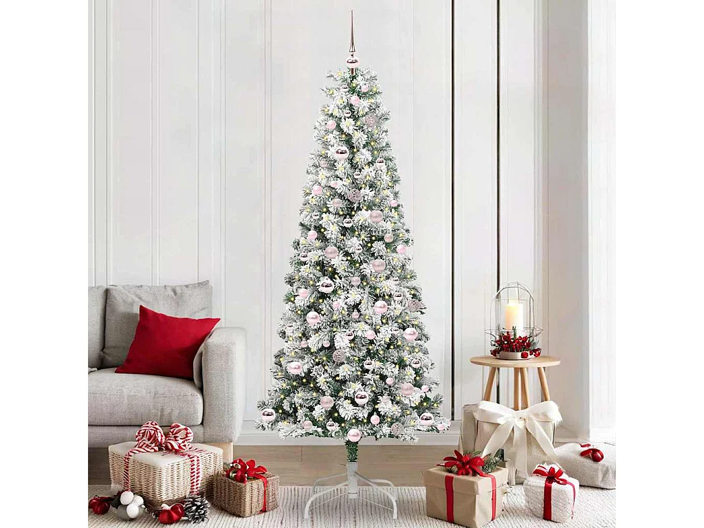 Albero di Natale artificiale con rami incernierati 210 cm