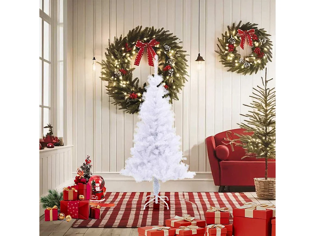 Albero di Natale artificiale con supporto 150 cm 380 rami