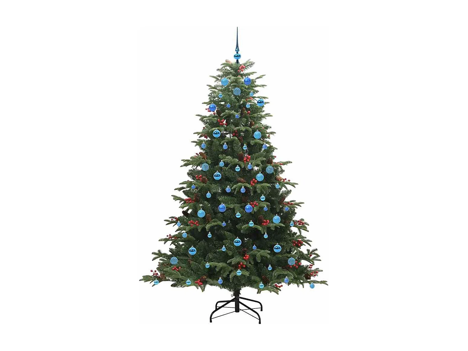 Sapin de Noël artificiel Vert 210 cm PVC, métal et plastique