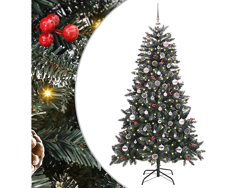 Kunstkerstboom met 150 LED's Groen 83,5 x 83,5 x 150 cm