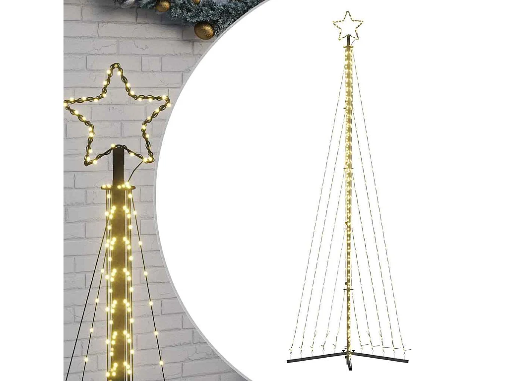 LED-kerstboom 495 warmwitte LED's 300,5 cm