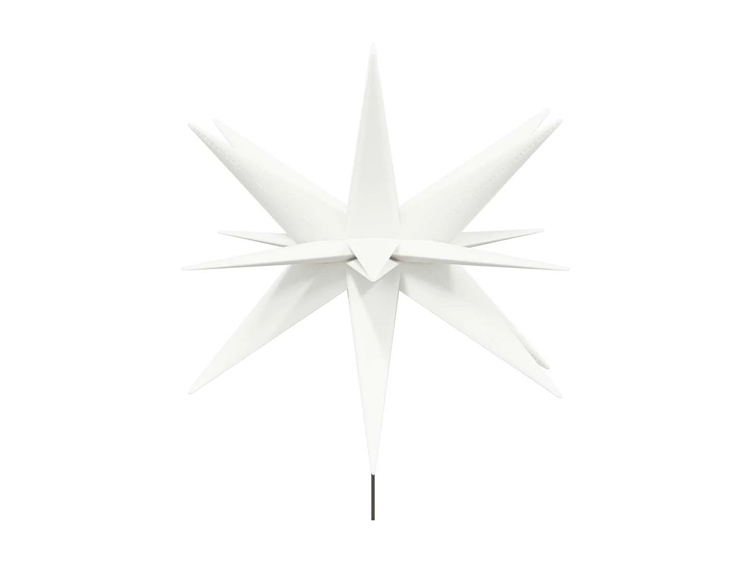 Lumières de Noël avec piquets 3 pcs LED pliable blanc 57 cm