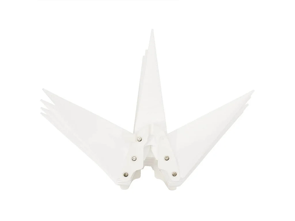 Lumières de Noël avec piquets 3 pcs LED pliable blanc 57 cm