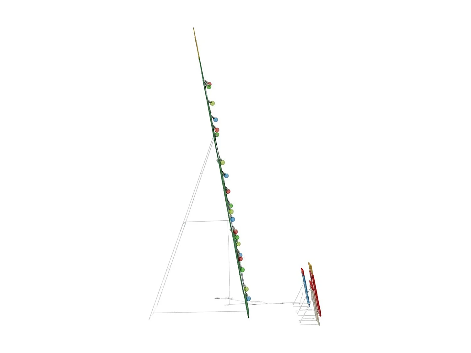 Sapin de Noël lumineux avec 3 boîtes-cadeaux 2D blanc chaud