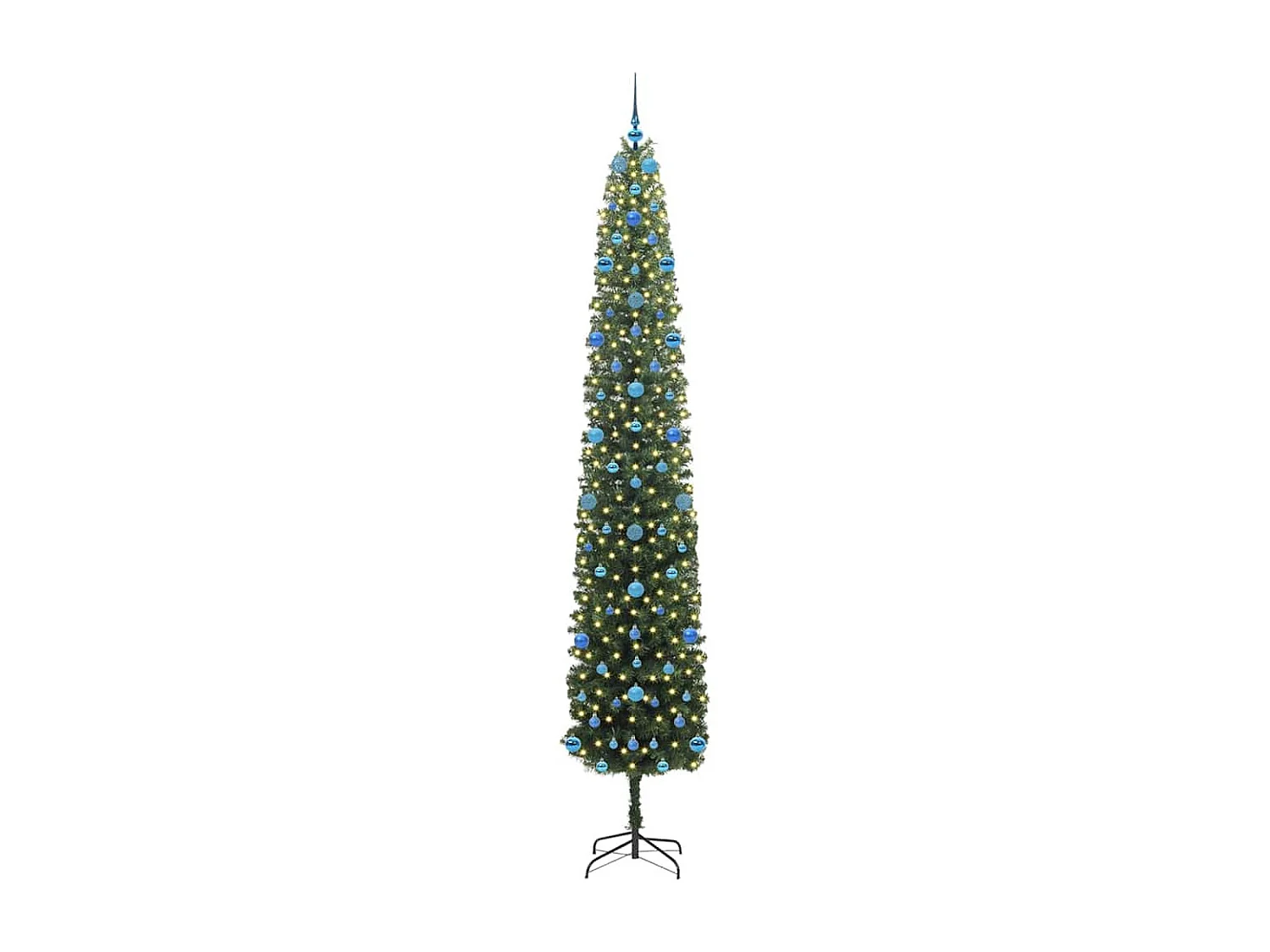 Albero di Natale artificiale Verde 270 cm PVC e acciaio e plastica
