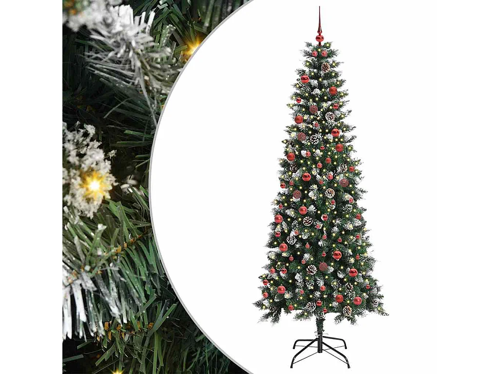 Sapin de Noël artificiel avec 300 LED Vert 86 x 86 x 210 cm