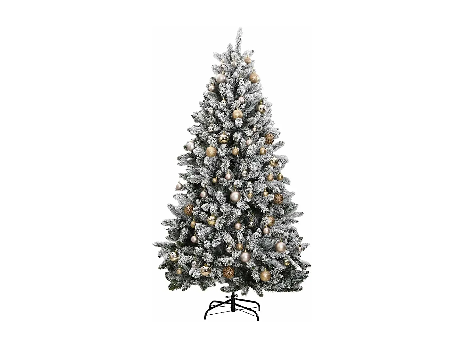 Sapin de Noël artificiel articulé 300 LED et boules 270 cm