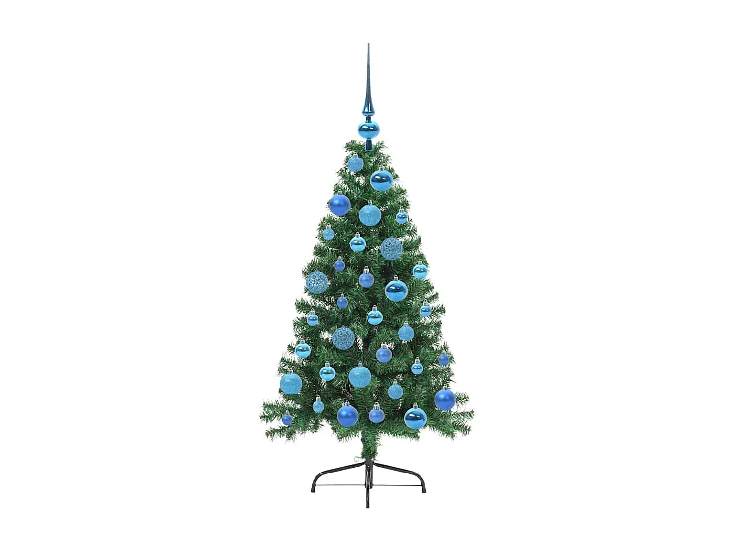 Sapin de Noël artificiel pré-éclairé Vert 120 cm PVC