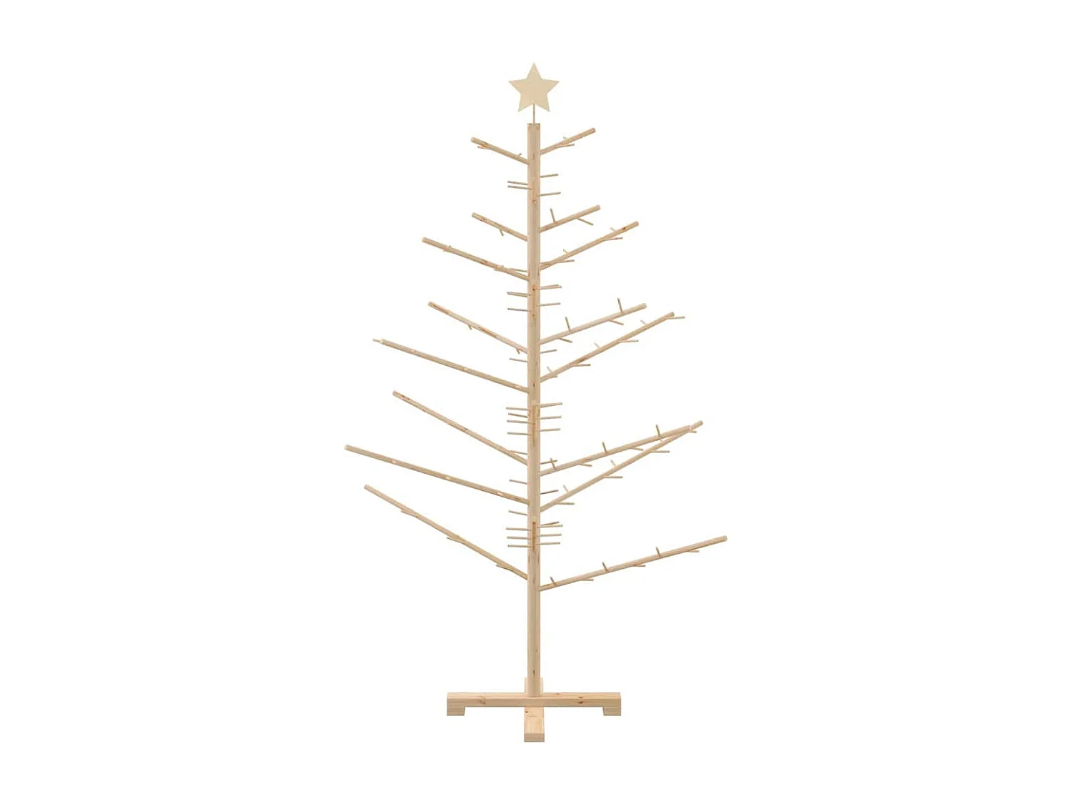 Naturholz Weihnachtsbaum 150 cm Massivholz Kiefer