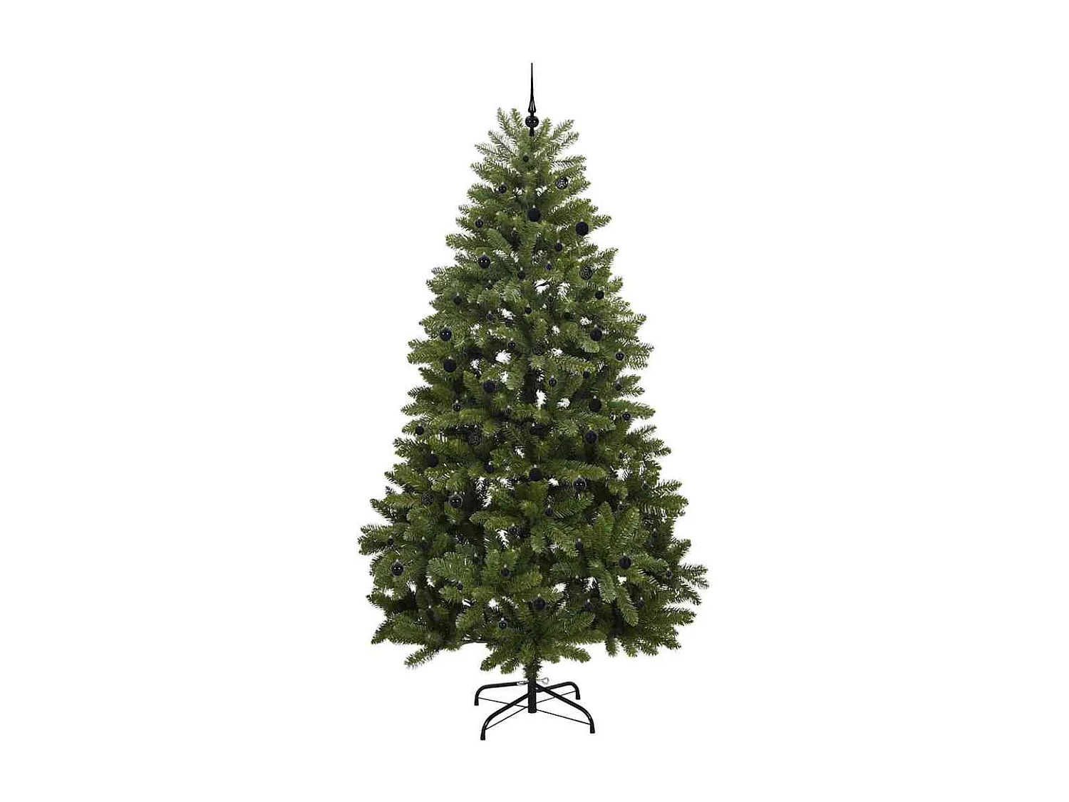 Sapin de Noël artificiel avec 300 LED Vert 300 cm PVC et métal