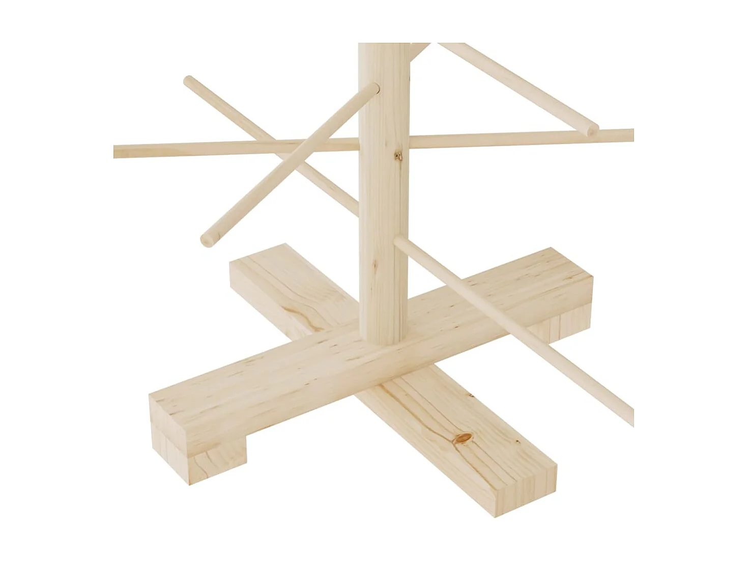 Houten kerstboom ter decoratie 75 cm massief grenenhout