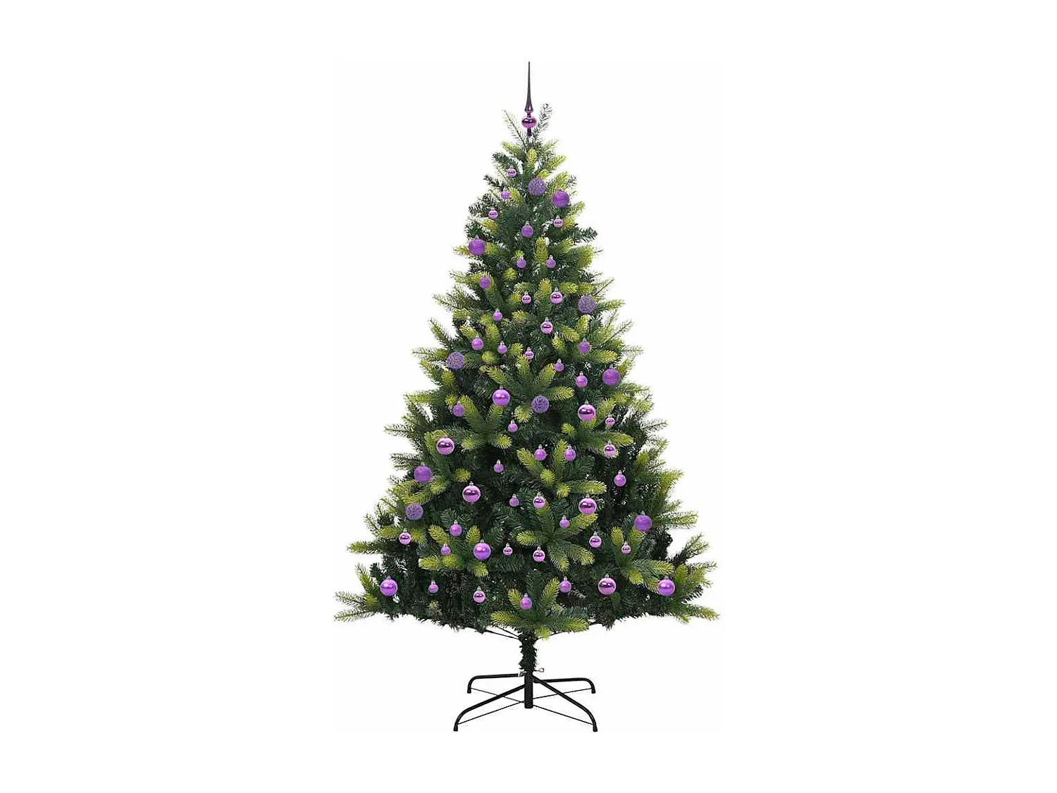 Flexibler künstlicher Weihnachtsbaum aus Silikon, 300 LEDs, 180 cm