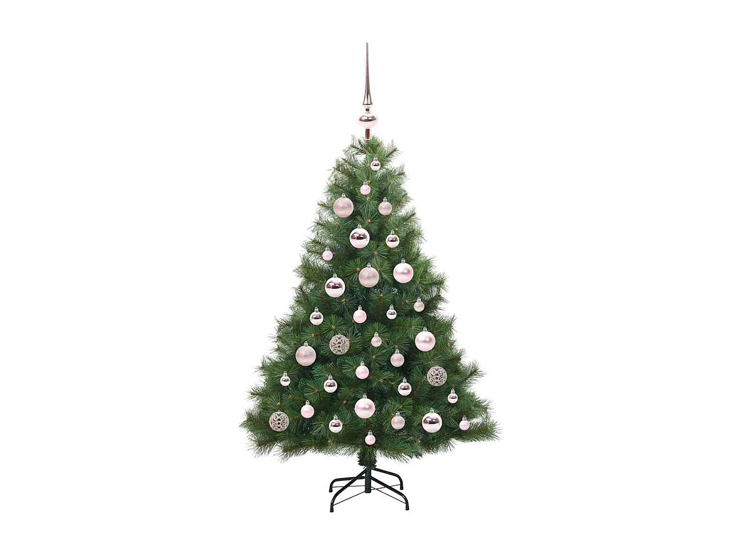 Kunstkerstboom met 150 LED's Groen 120 cm PE en PVC