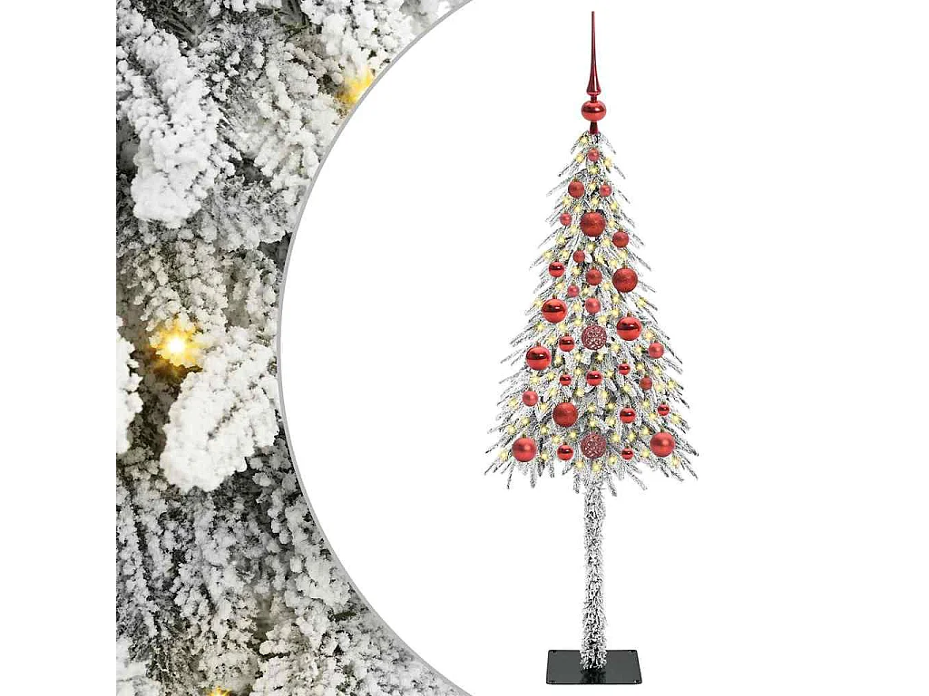 Sapin de Noël avec 150 LED Blanc 120 cm PE et Acier