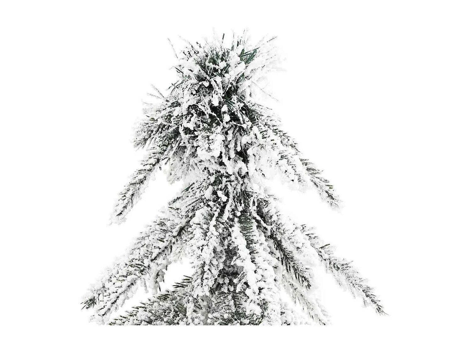 Sapin de Noël avec 150 LED Blanc 120 cm PE et Acier