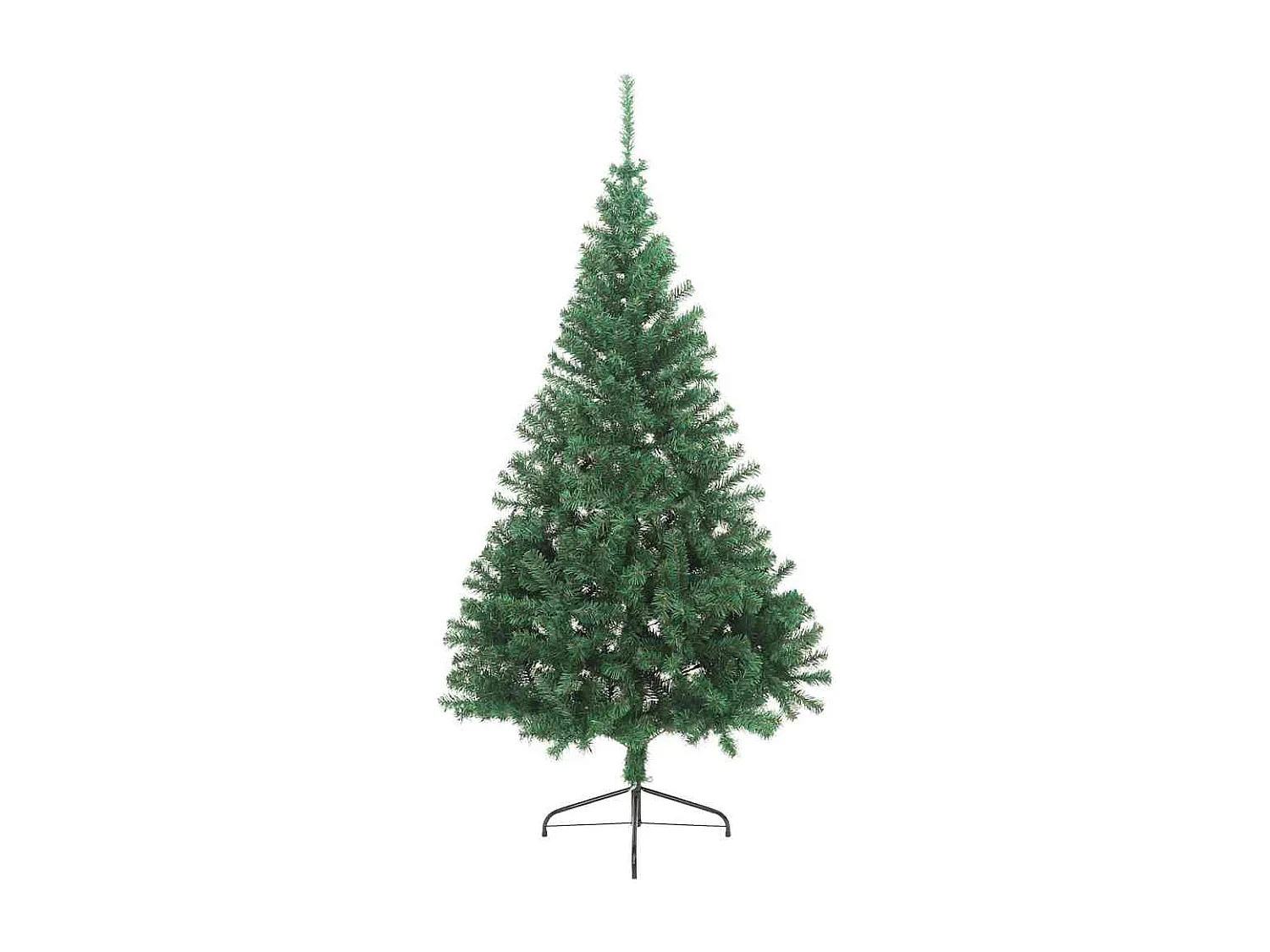 Albero di Natale artificiale mezzo con supporto verde 210 cm PVC