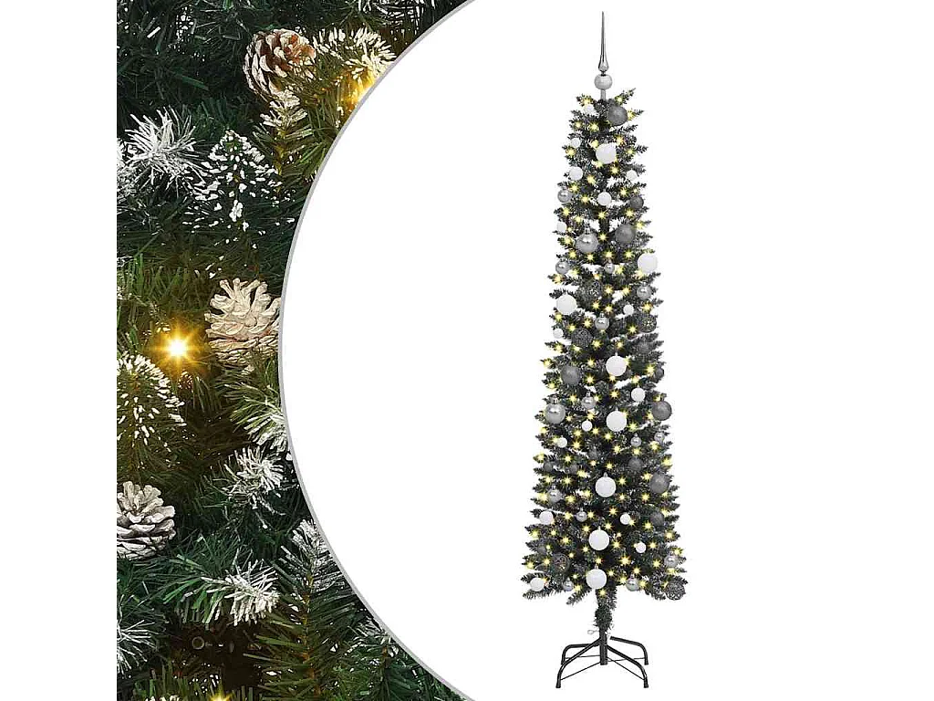 Sapin de Noël artificiel avec 300 LED Vert 58 x 58 x 210 cm