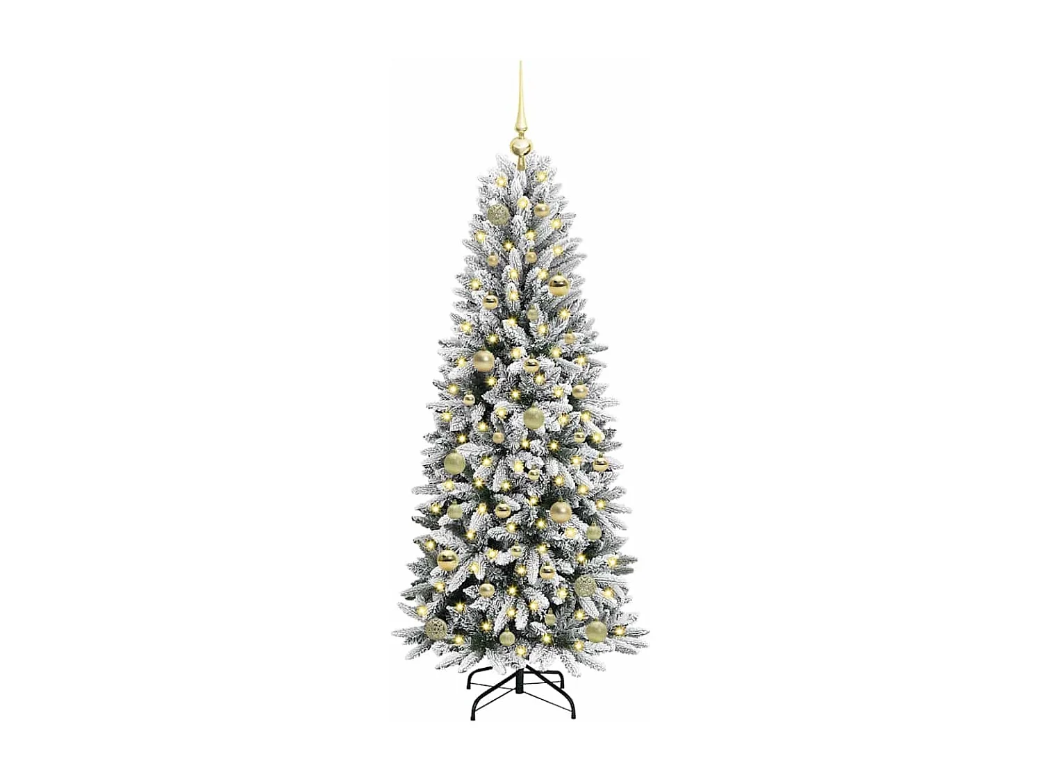 Kunstkerstboom met 150 LED's Wit 63 x 63 x 150 cm