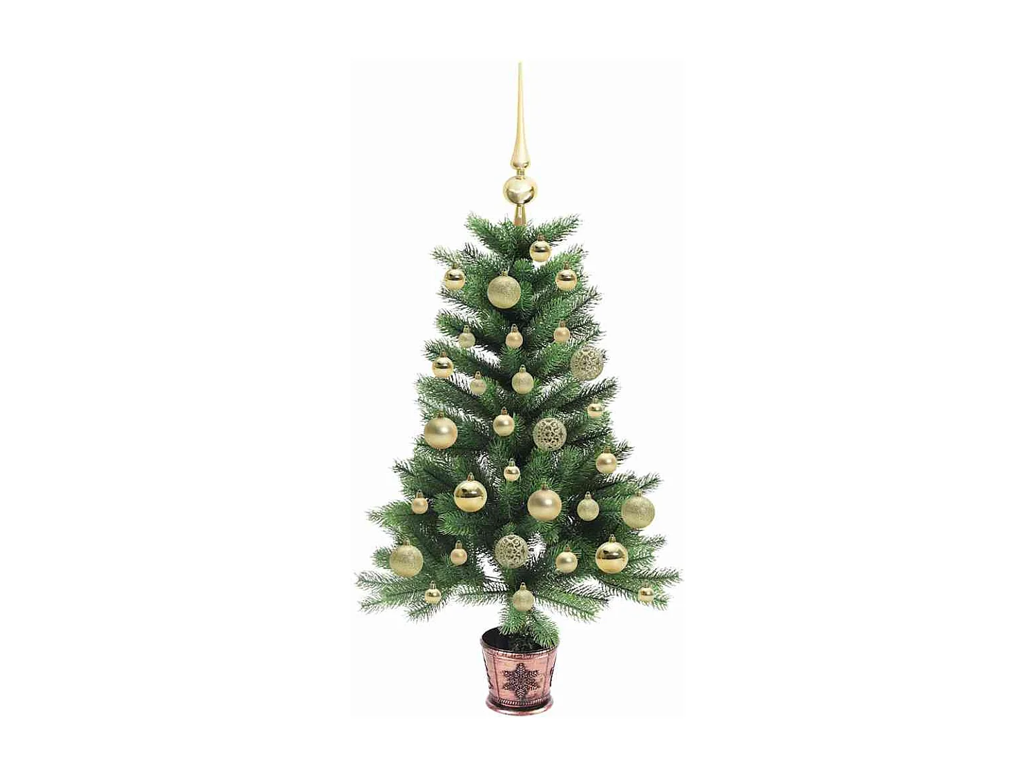 Sapin de Noël avec 150 LED avec support Vert 90 cm PE