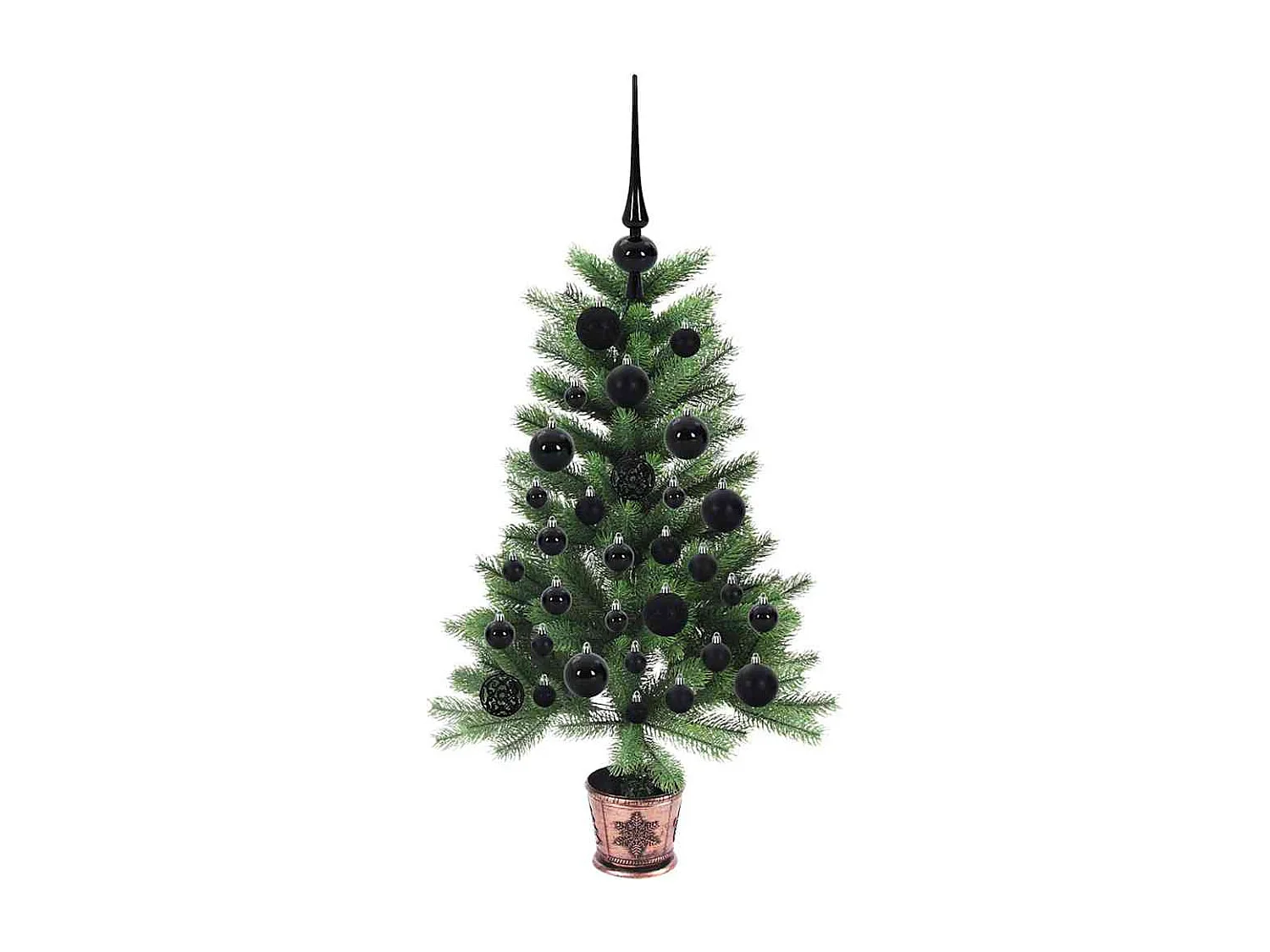 Sapin de Noël avec 150 LED avec support Vert 90 cm PE