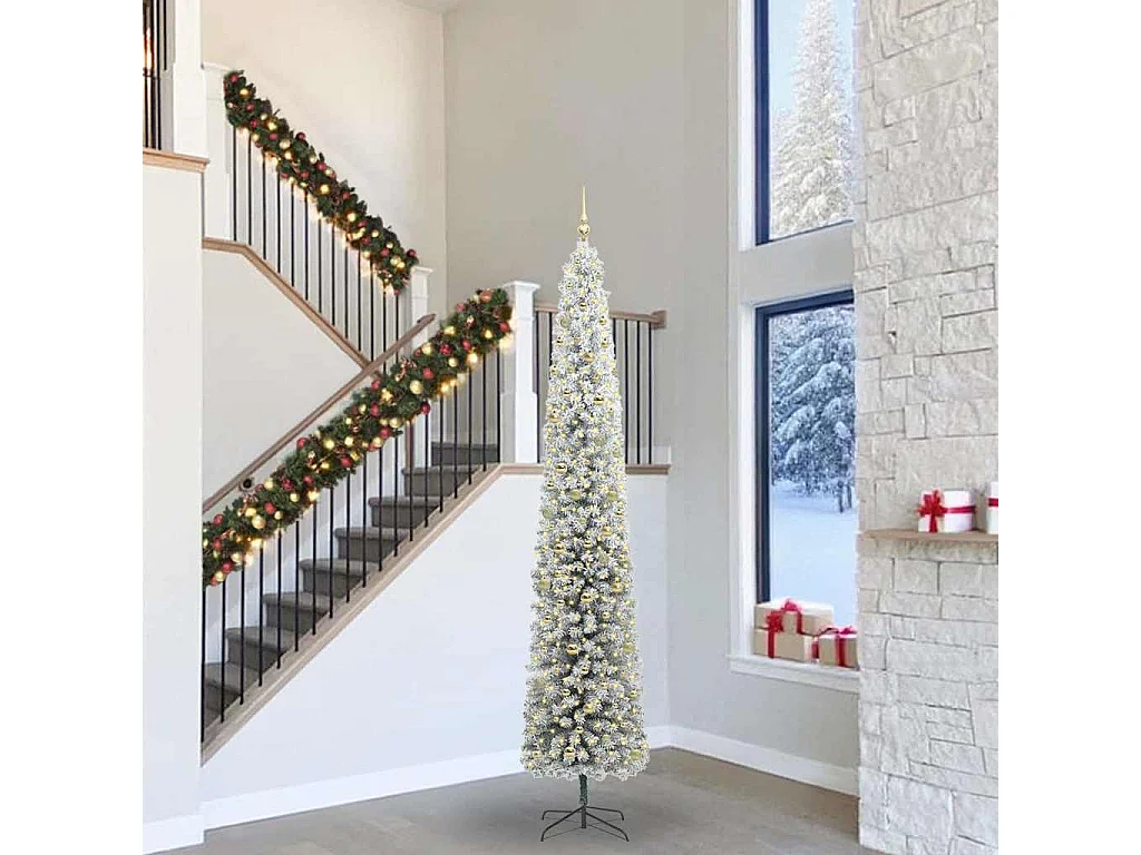 Sapin de Noël artificiel Vert 300 cm PVC et acier et plastique