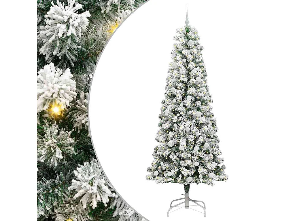 Albero di Natale artificiale con rami incernierati 240 cm