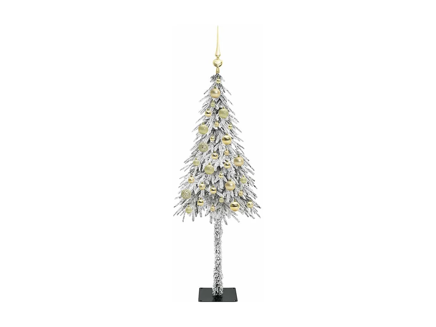 Albero di Natale con 150 LED Bianco 120 cm PE e Acciaio