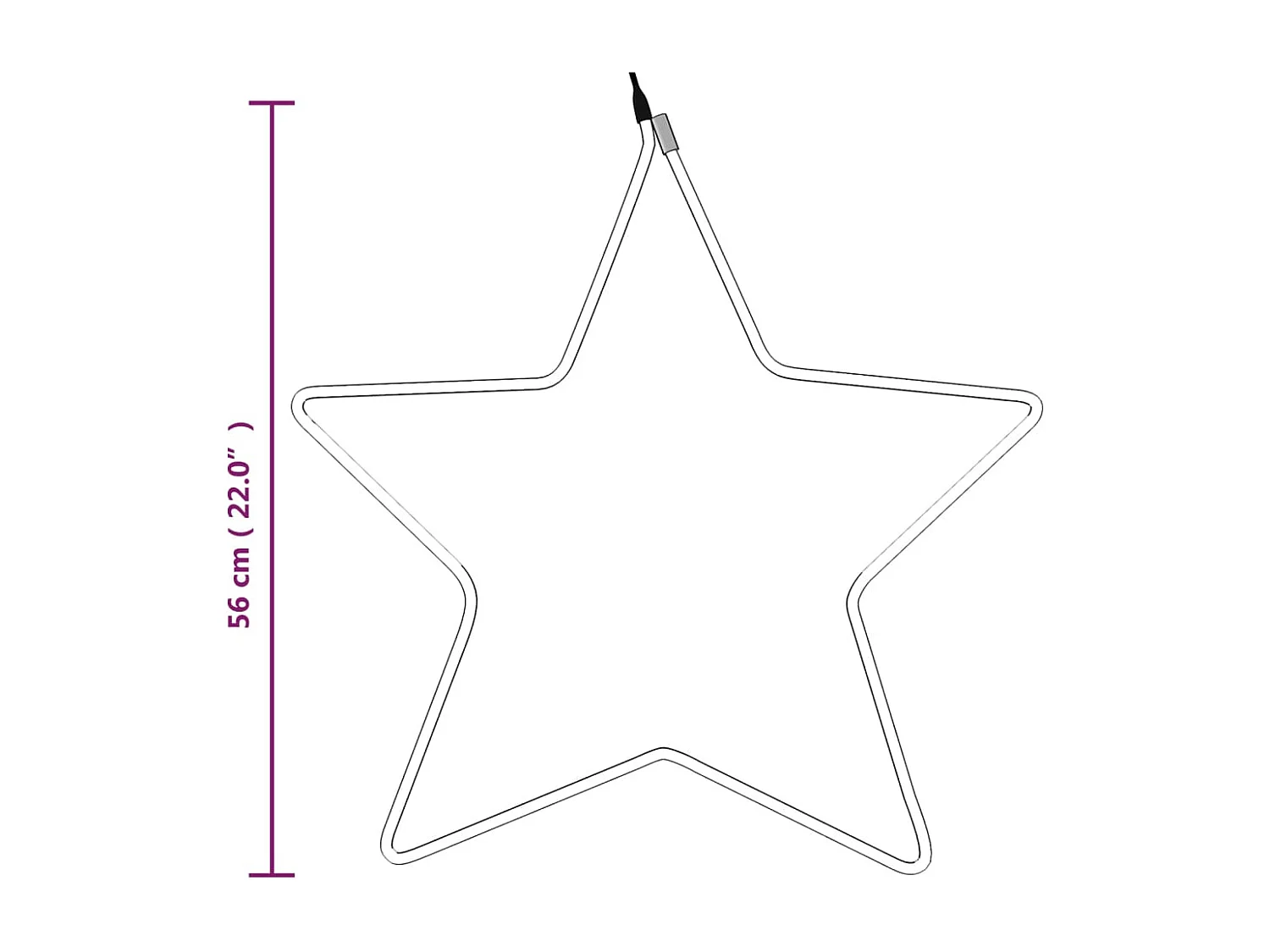 Figures d'étoiles de Noël avec 48 LED 3 pcs Blanc chaud 56 cm