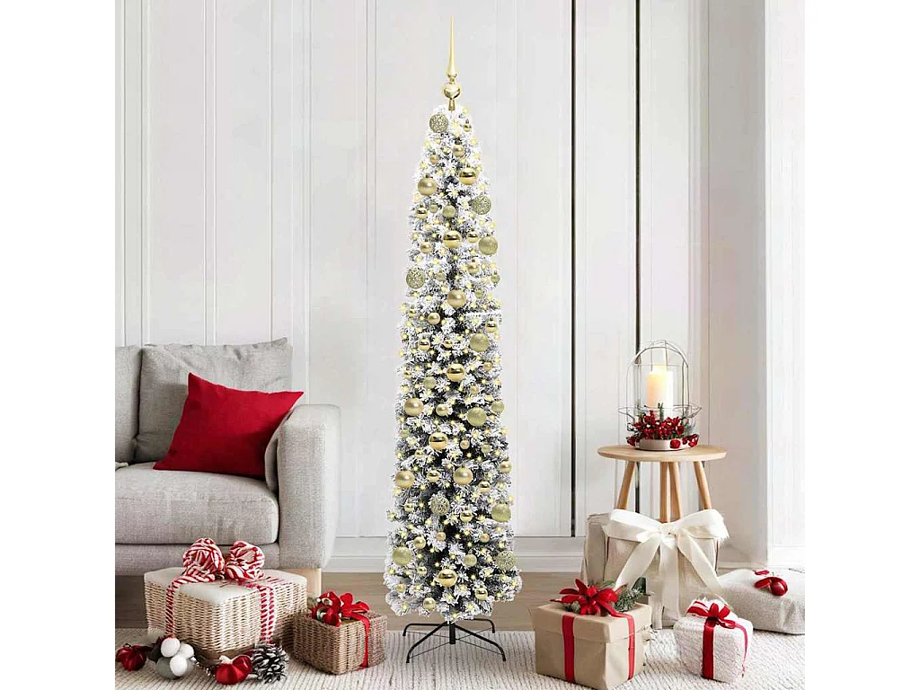 Sapin de Noël artificiel Vert 180 cm PVC et acier et plastique