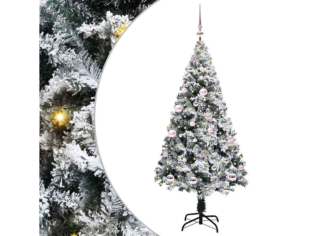 Sapin de Noël artificiel Vert 150 cm PVC, Acier et Plastique