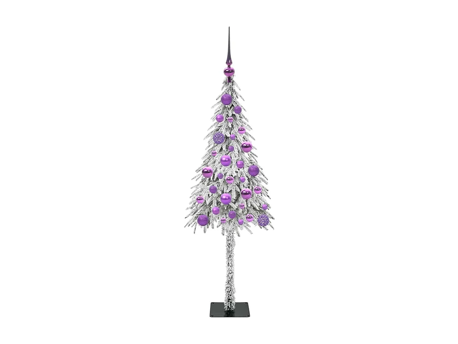Albero di Natale con 150 LED Bianco 120 cm PE e Acciaio