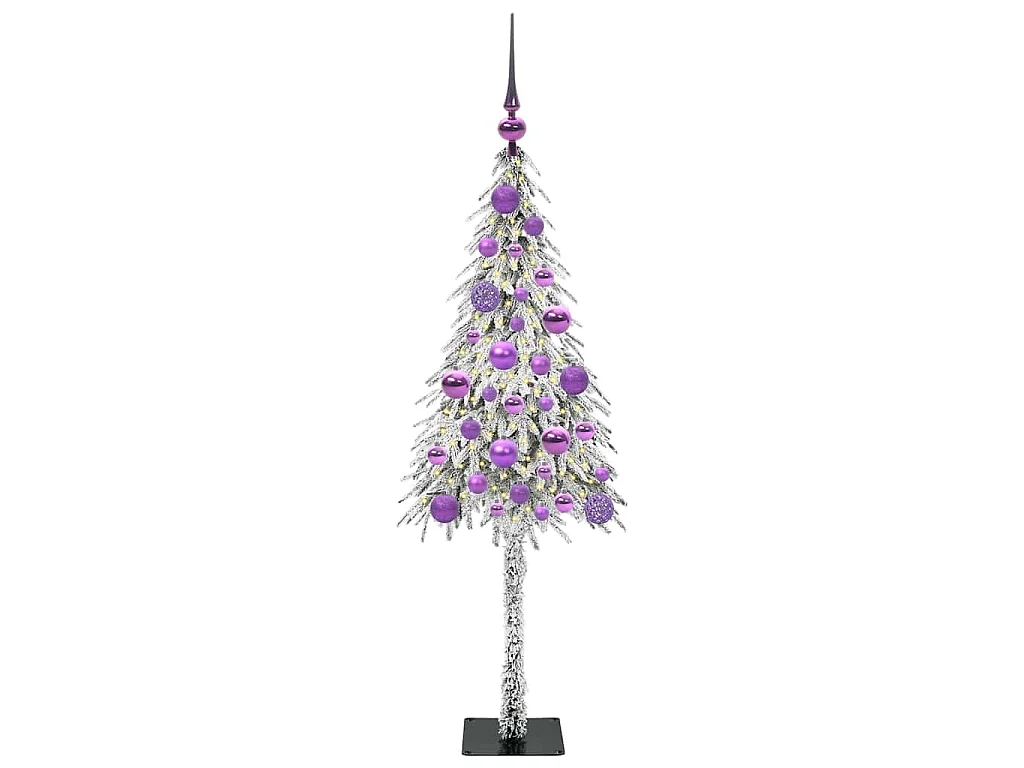 Sapin de Noël avec 150 LED Blanc 120 cm PE et Acier