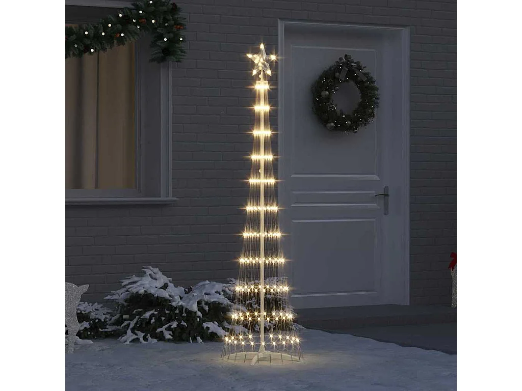 LED Weihnachtsbaum Warmweiß 51 x 51 x 190 cm Metall