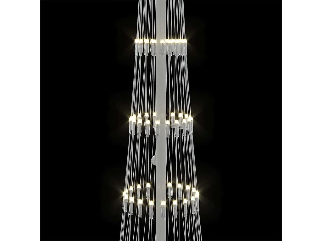 LED Weihnachtsbaum Warmweiß 51 x 51 x 190 cm Metall