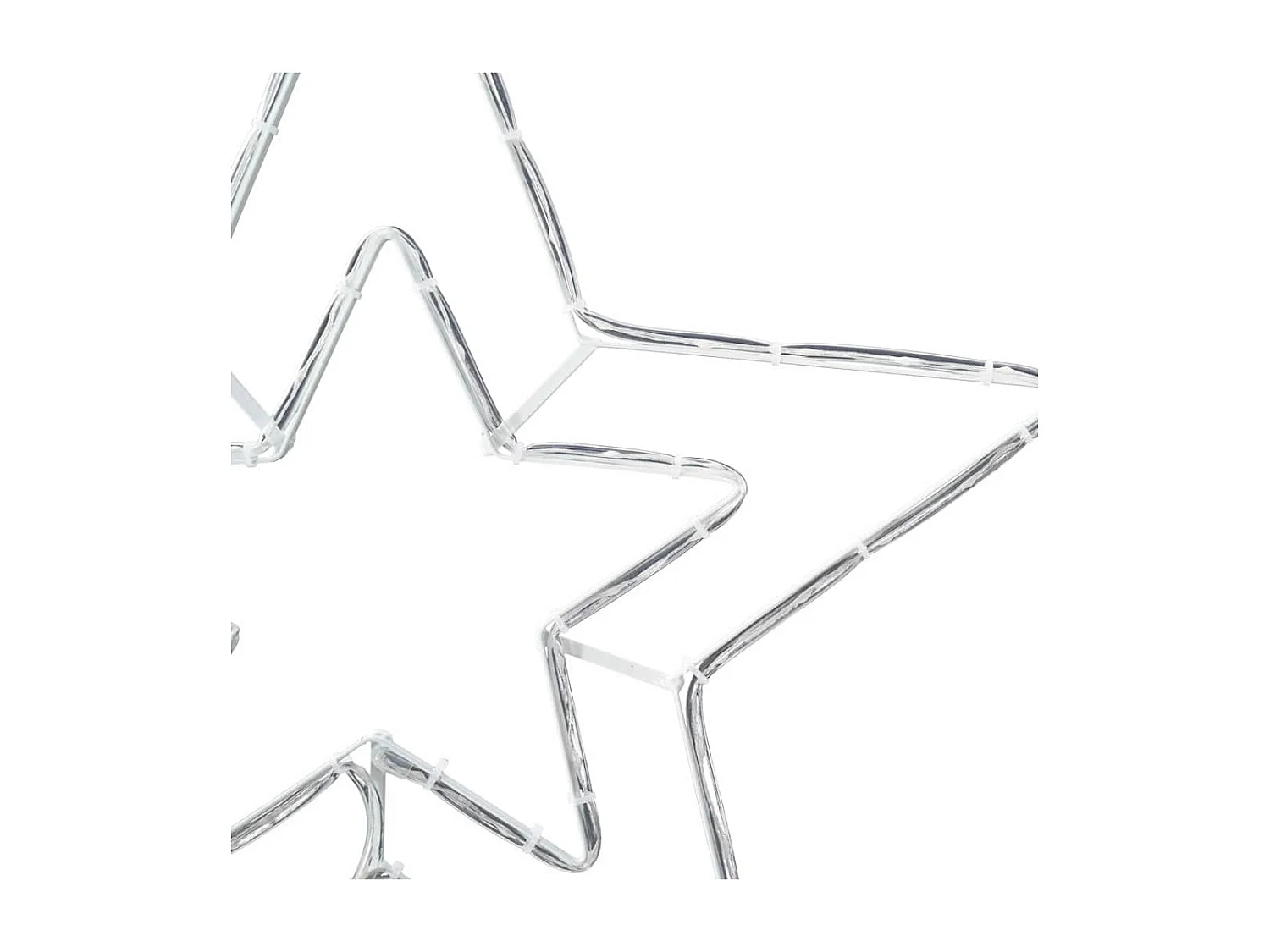 Stella di Natale con 72 LED bianco freddo 51,5 x 50 x 0,65 cm Ferro