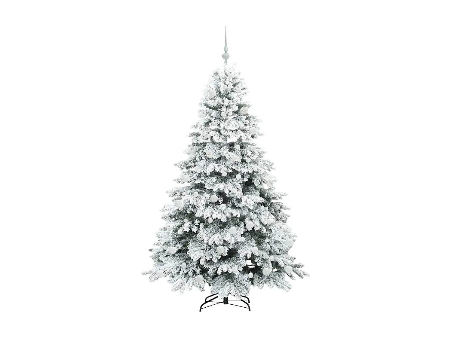 Kunstkerstboom met 300 LED's Groen 180 cm PE en PVC