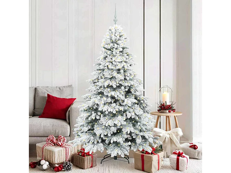 Kunstkerstboom met 300 LED's Groen 180 cm PE en PVC