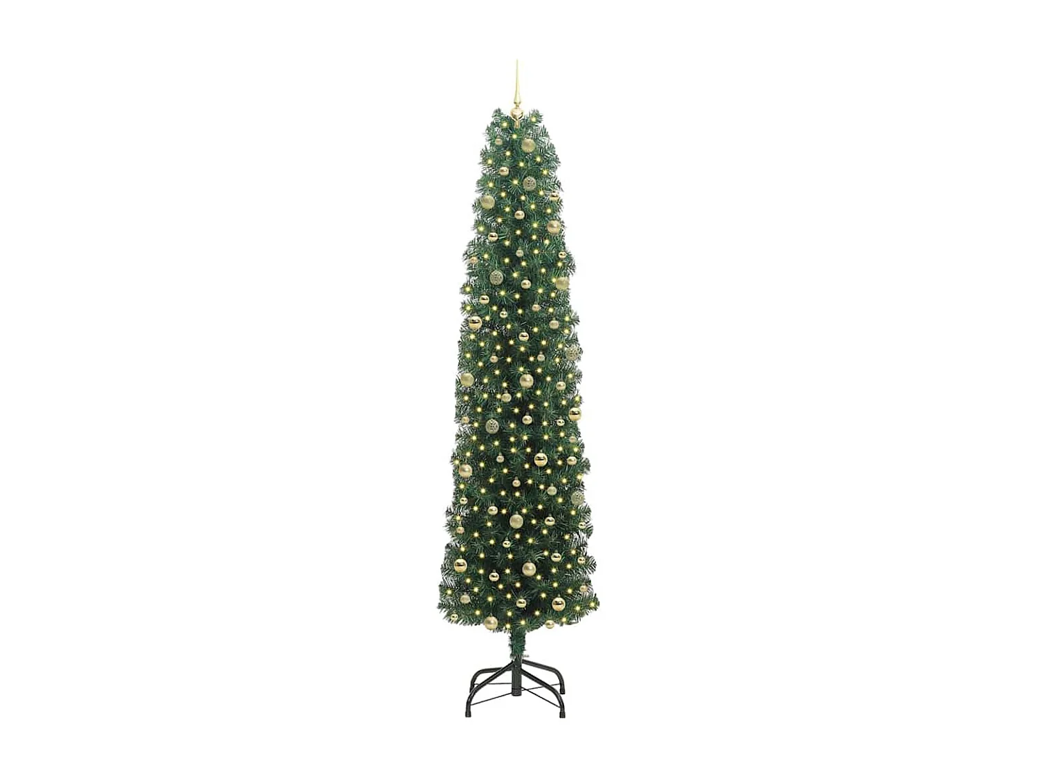 Sapin de Noël artificiel Vert 240 cm PVC et acier et plastique