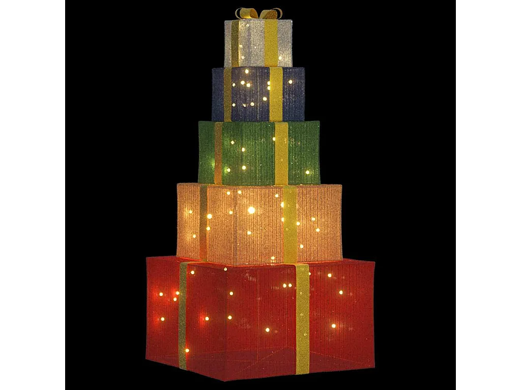 Boîte-cadeau de décoration de Noël 250 LED blanc chaud