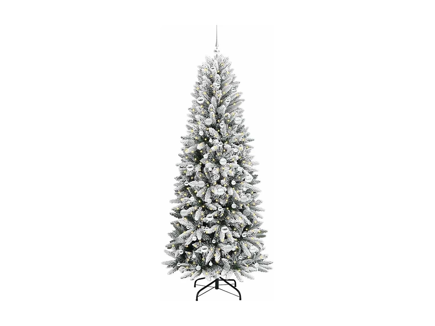 Sapin de Noël artificiel avec 300 LED Blanc 78 x 78 x 210 cm